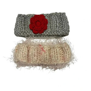 Winter Beanie Headbands set of 2